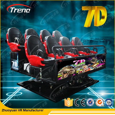 6 Seats Electric 7D Movie Theater With Special Effect System 220V 5.50KW