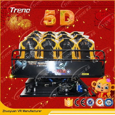 Full Motion Gun Shooting 7D Simulator Cinema With Blow Air To Face Effects