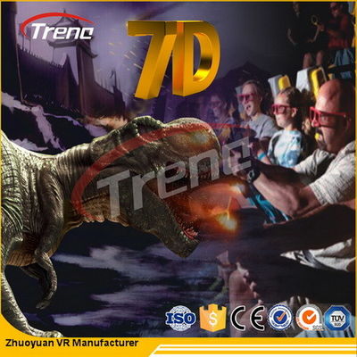 Indoor Immersion 7D Movie Theater 12 Seats With Exciting Shooting Game