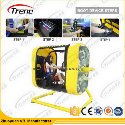 Theme Park Game 360 Degree Flight Simulator With Flight Joystick