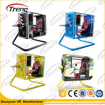Black 720°Motion VR Theme Park Studio Game With Simulation Drive Cabin